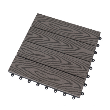 Interlock Waterproof Barefoot Friendly Garden Floor DIY WPC Decking Tile